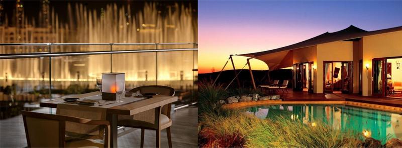 Armani Hotel Dubai и Al Maha Desert Resort & Spa